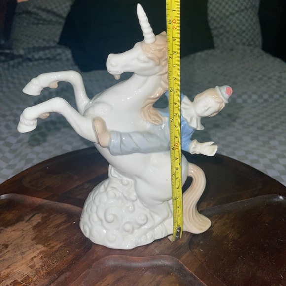 Vintage ARDALT (Lenwile China) Porcelain Unicorn w/Clown Figurine-Hand painted - Picture 11 of 13